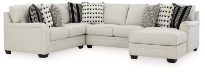 Ashley Dove Gray Huntsworth 39702S4 4 - Piece Sectional with Chaise - Chenille | Home Elegance USA