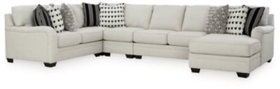 Ashley Dove Gray Huntsworth 39702S6 5 - Piece Sectional with Chaise - Chenille | Home Elegance USA