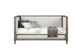 Artesia Daybed (Twin) 39710 Tan Fabric & Salvaged Natural Finish | Acme - 39710 - Home Elegance USA - 2