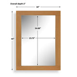 Bishop Gunstock Oak Mirror Woodtone - Light Brown by Uttermost - View 3