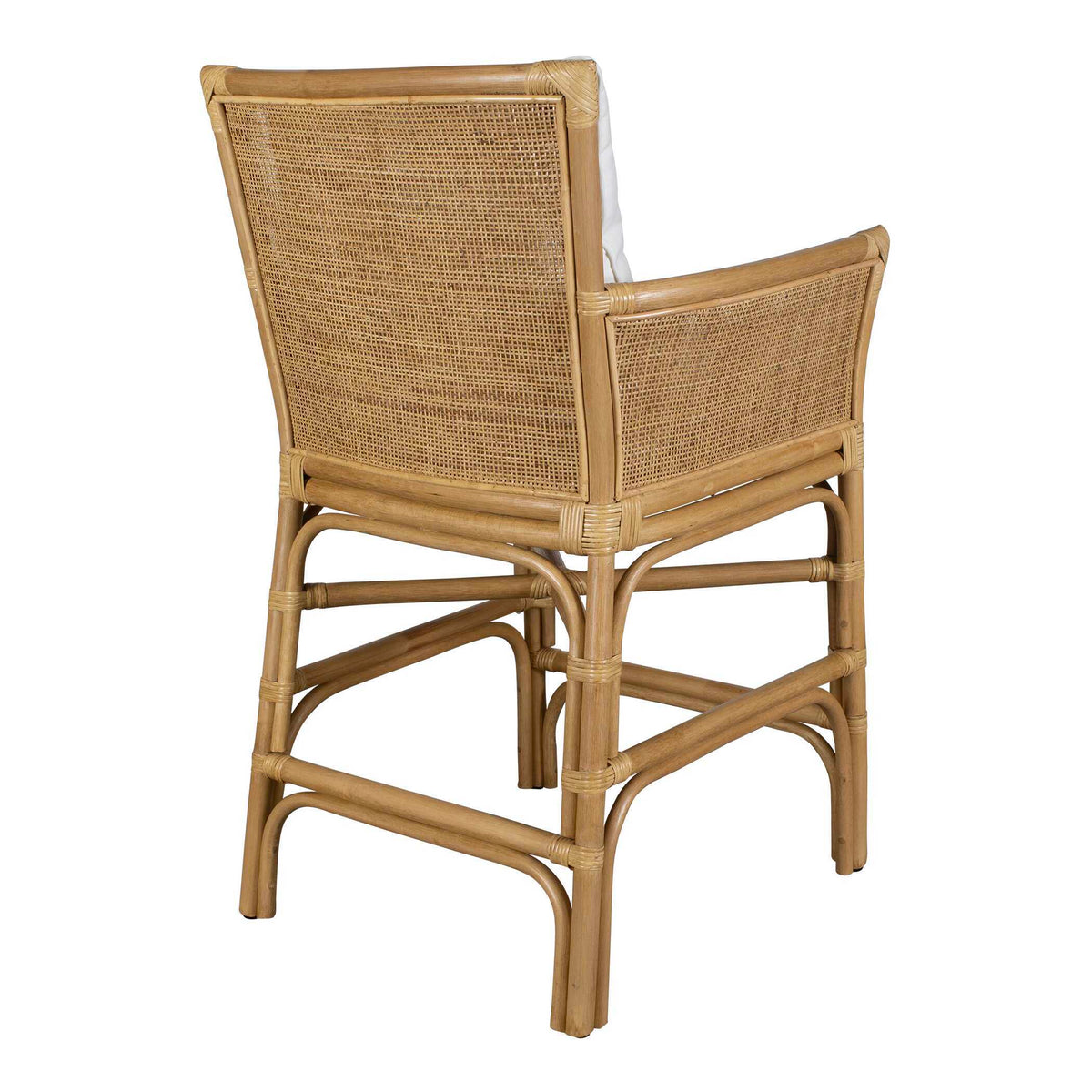 Pacific Rattan Counter Stool - Light Brown / White by Uttermost - View 6
