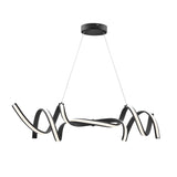 Munich LED Horizontal Chandelier // Black  | Finesse -  Home Elegance USA