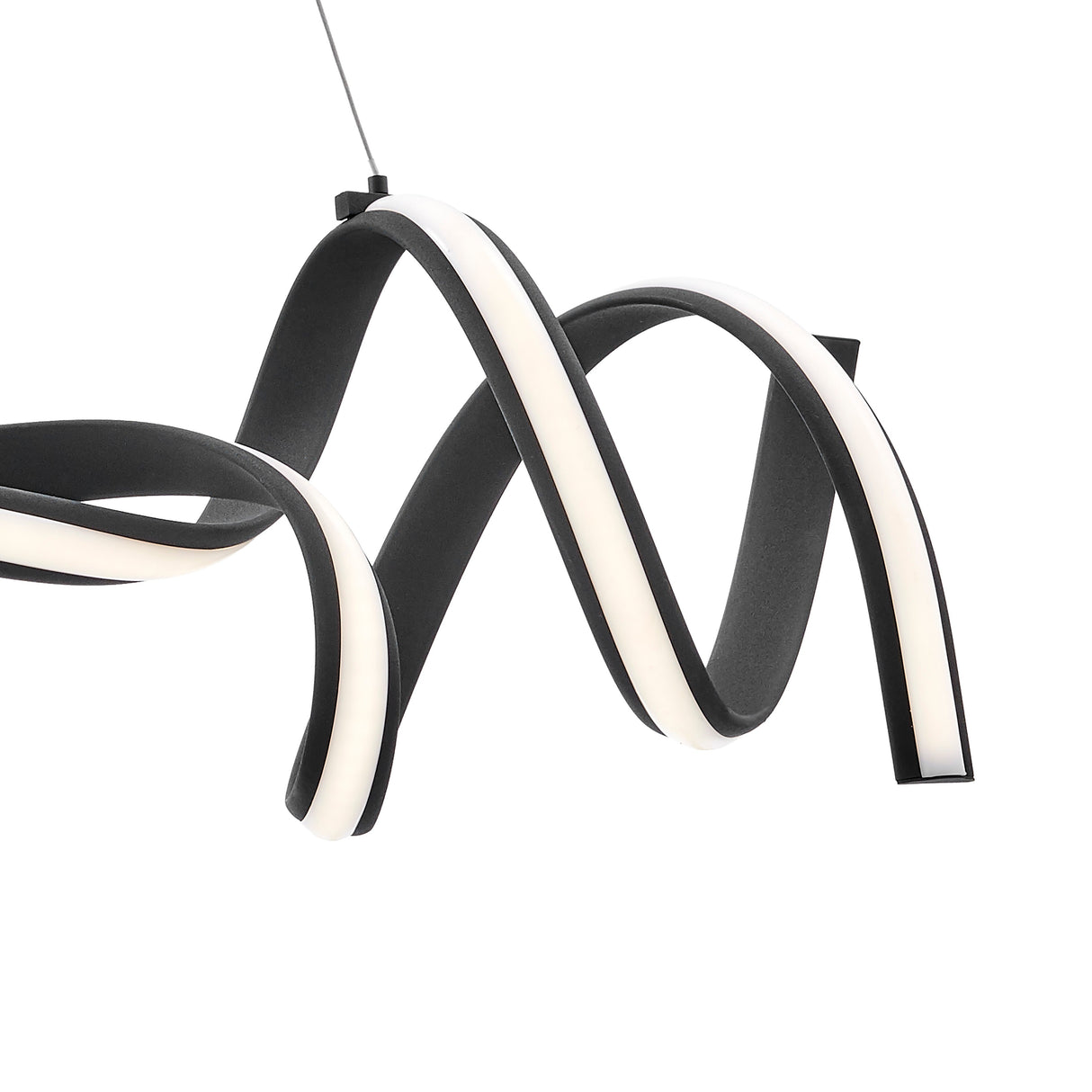 Munich LED Horizontal Chandelier // Black  | Finesse -  Home Elegance USA