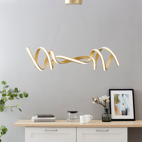 Munich LED Horizontal Chandelier // Gold  | Finesse - sold by Home Elegance USA