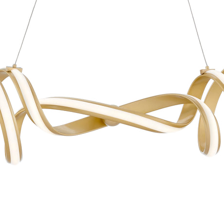 Munich LED Horizontal Chandelier // Gold  | Finesse - sold by Home Elegance USA