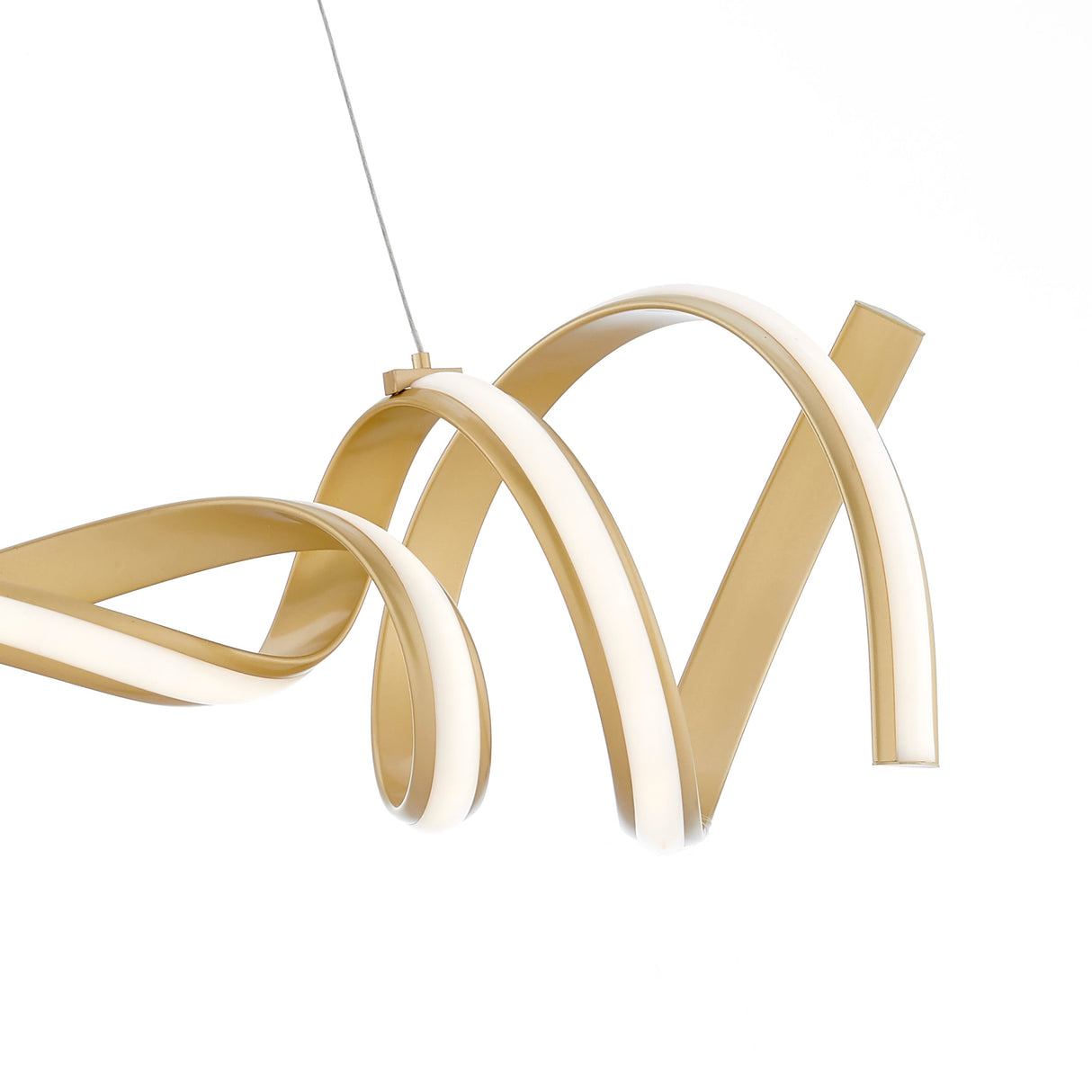 Munich LED Horizontal Chandelier // Gold  | Finesse