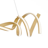 Munich LED Horizontal Chandelier // Gold  | Finesse