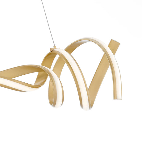 Munich LED Horizontal Chandelier // Gold  | Finesse - sold by Home Elegance USA