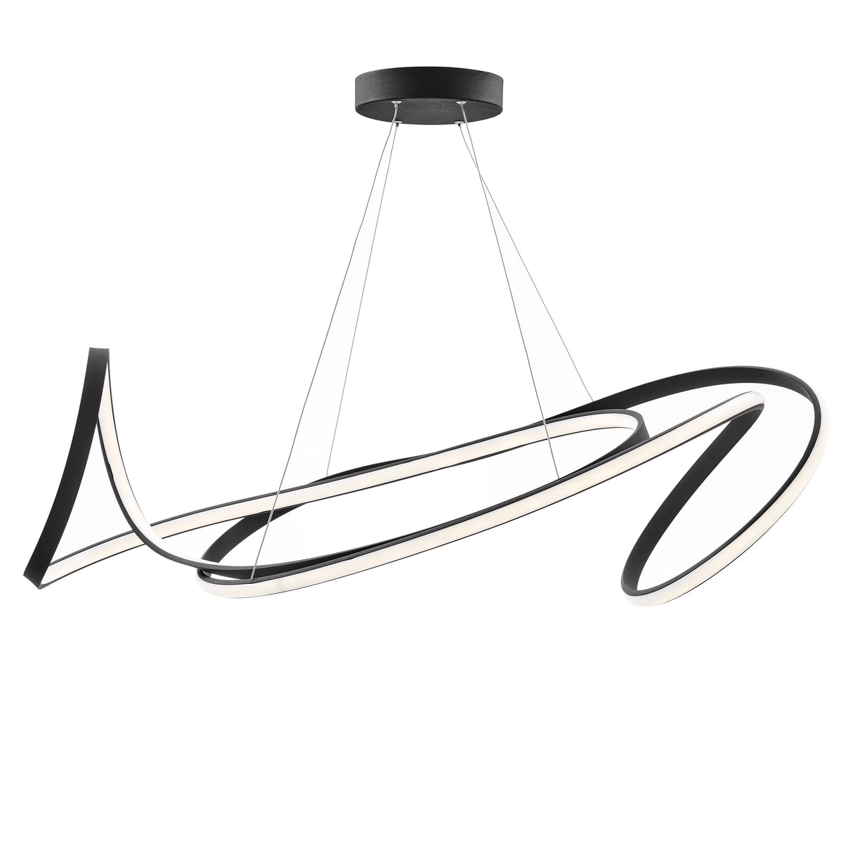 Moscow LED Chandelier // Black  | Finesse -  Home Elegance USA