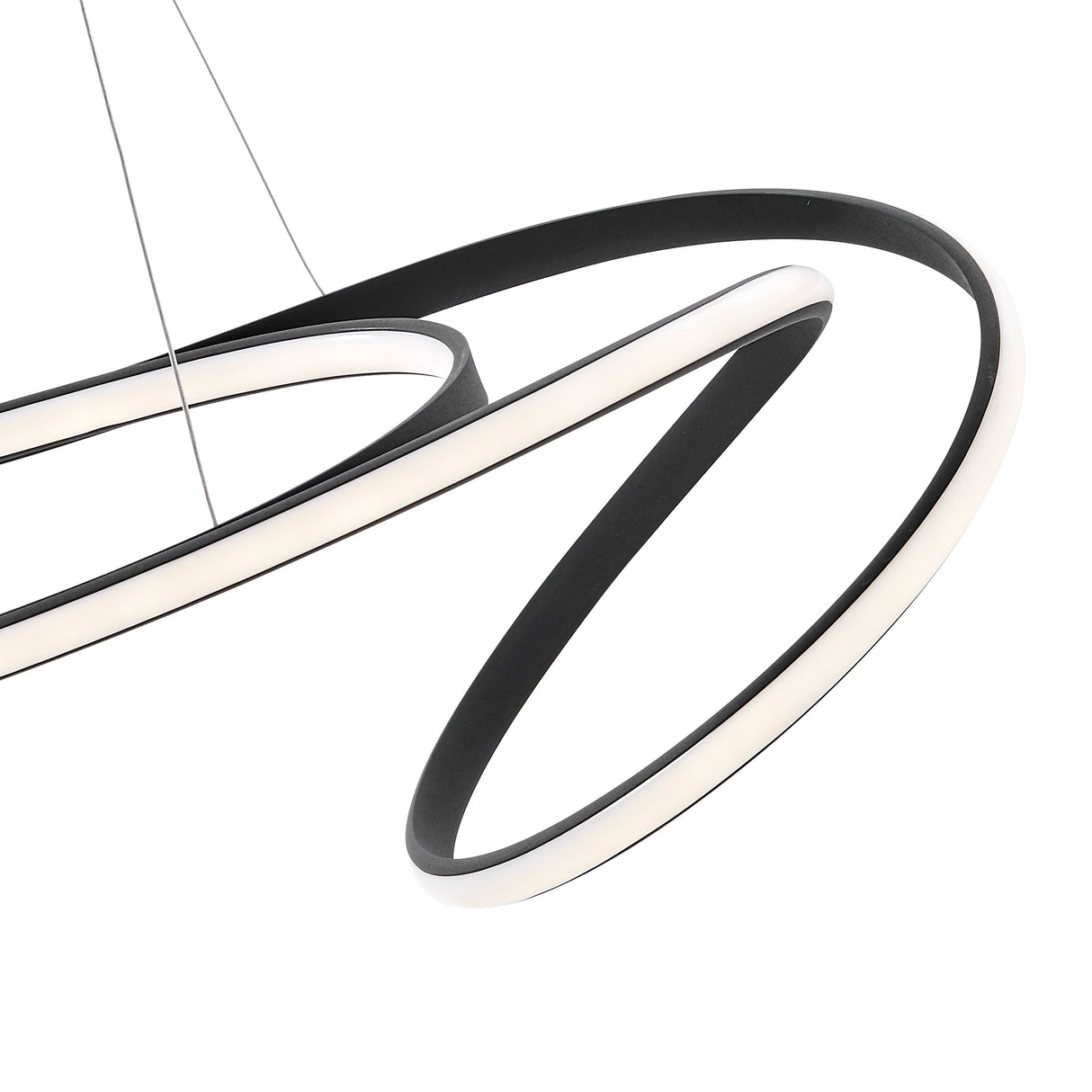 Moscow LED Chandelier // Black  | Finesse -  Home Elegance USA