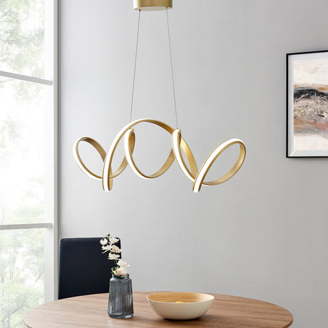 Seville LED Chandelier // Gold  | Finesse -  Home Elegance USA