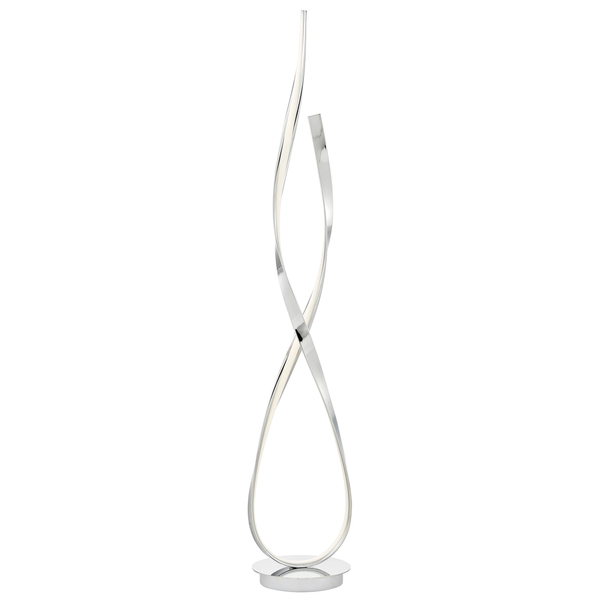 Vienna LED 55" Tall Floor Lamp // Chrome  | Finesse