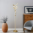 Munich LED Sandy Gold 63" Floor Lamp // Dimmable  | Finesse -  Home Elegance USA