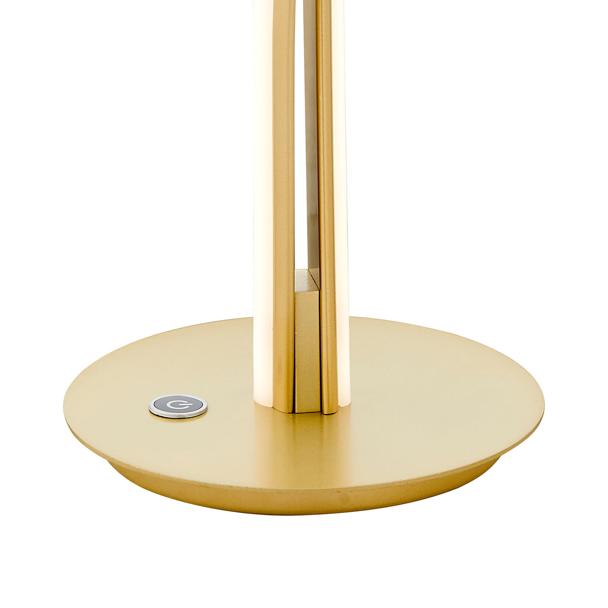 Munich Gold Table Lamp // Natural White LED Strip & Touch Dimmer  | Finesse -  Home Elegance USA