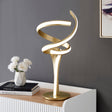 Munich Gold Table Lamp // Natural White LED Strip & Touch Dimmer  | Finesse -  Home Elegance USA
