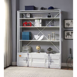 Acme - Cargo Bookcase W/Ladder 39882 White Finish