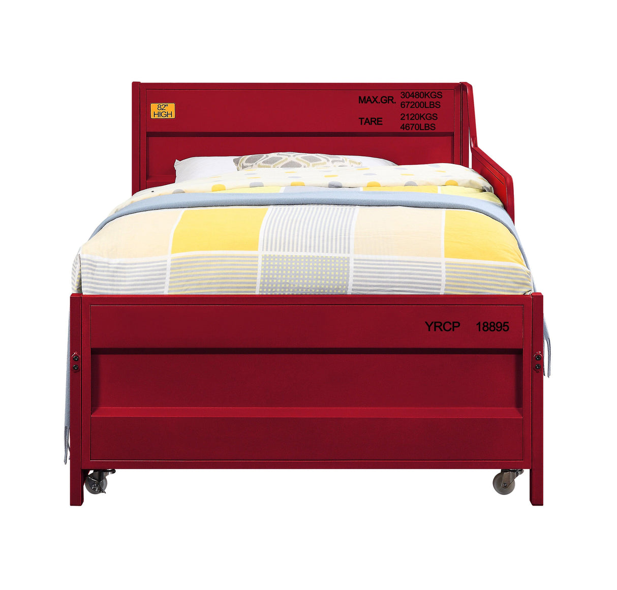 Acme - Cargo Daybed W/Trundle (Twin) 39895 Red