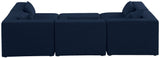 Cube - Modular Sectional 6 Piece - Navy - Fabric - 630Navy - Sec6C - Home Elegance USA - 5