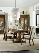 Archivist Ladderback Side Chair - Beige / Dark Brown by Hooker Furniture - View 3