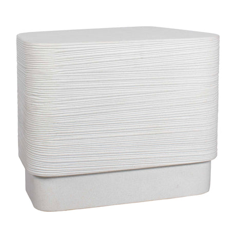 Saltwater Concrete Side Table - White by Uttermost - View 7