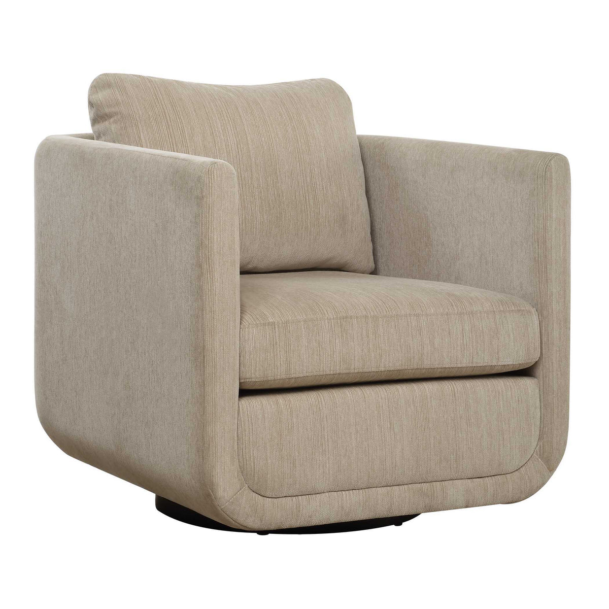 Abound Swivel Chair Porcelain - Beige by Uttermost - View 4