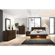 Tokyo Cappucino 5-piece Eastern King Bedroom Set - sold by Home Elegance USA