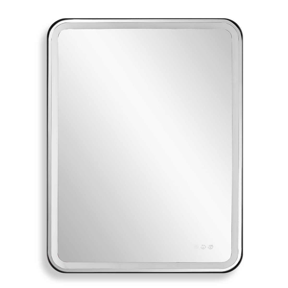 Crofton Lighted Nickel Vanity Mirror - Gray by Uttermost - View 1