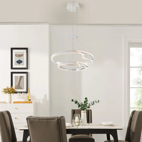 Minsk Double Round Chandelier // Chrome  | Finesse - sold by Home Elegance USA