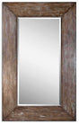 Langford Large Wood Mirror - Dark Brown by Uttermost - View 1