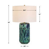 Out Of The Blue Table Lamp - Blue / Green by Uttermost - View 7