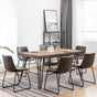 Aryven Industrial 7-Piece Dining Set, Antique Gray - sold by Home Elegance USA
