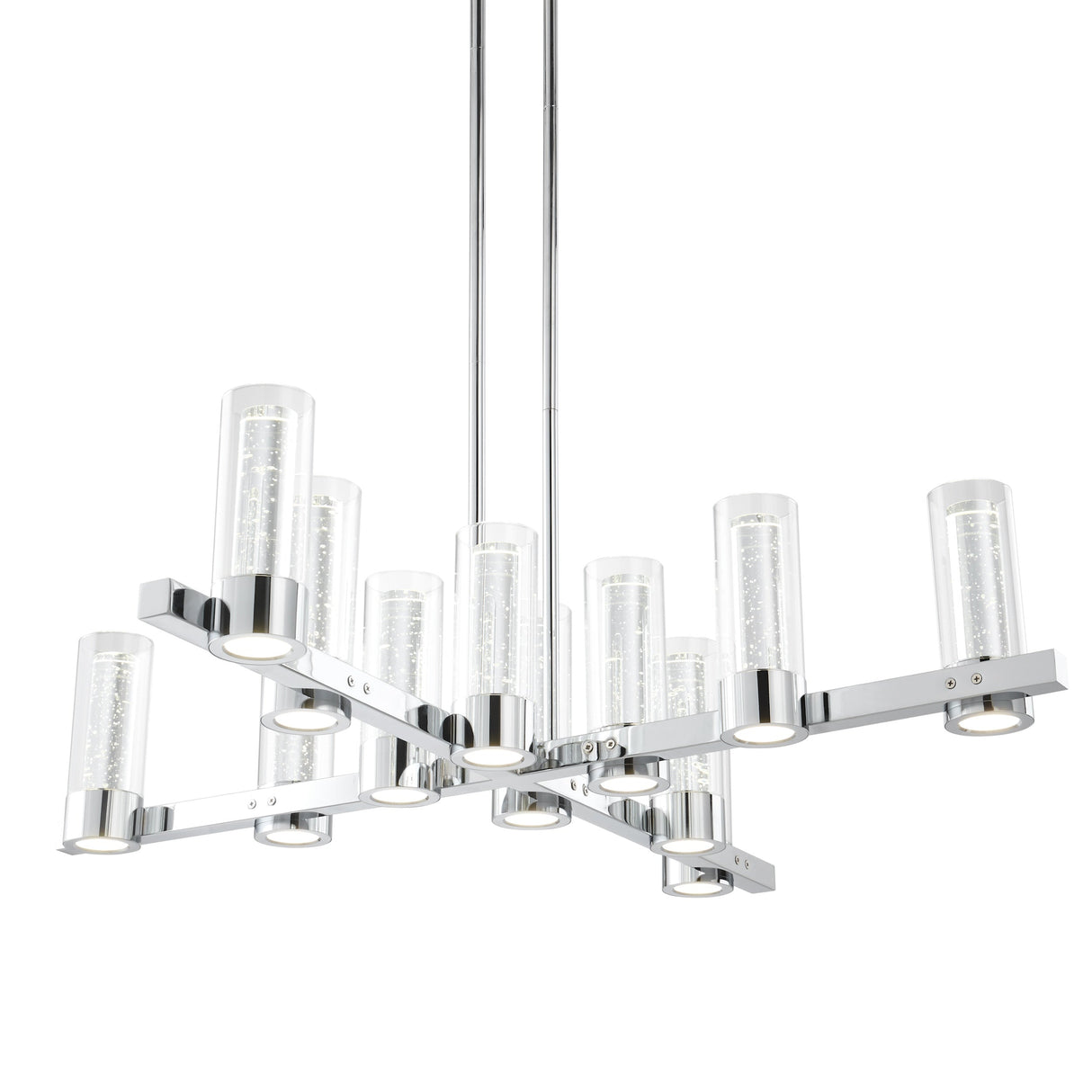 Victory 12 Light Chandelier //  Chrome  | Finesse