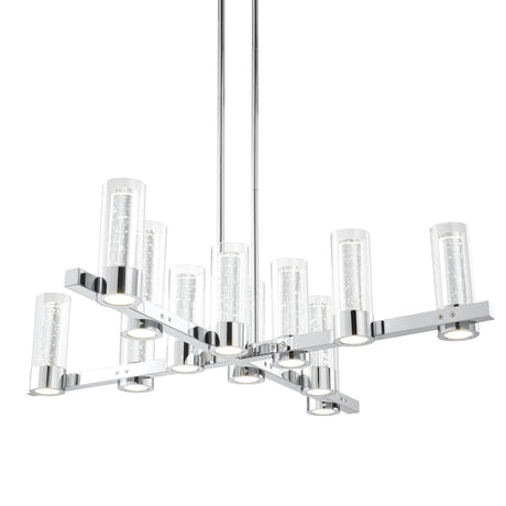 Victory 12 Light Chandelier //  Chrome  | Finesse