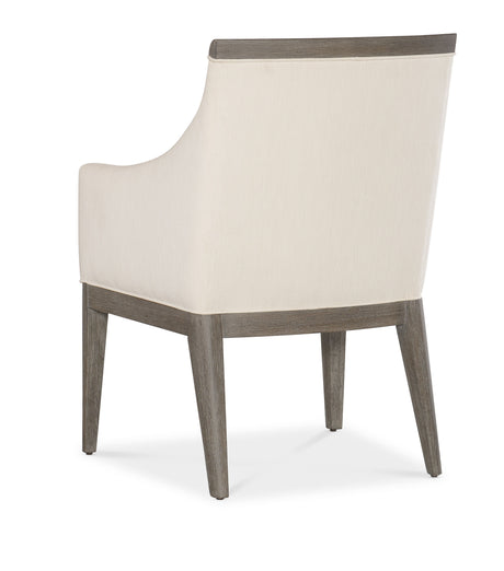 Modern Mood Upholstered Arm Chair (Set of 2) - Dark Brown / Beige by Hooker Furniture - View 5