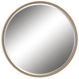 Ranchero Natural Rope Round Mirror - Light Brown by Uttermost - View 1