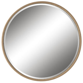 Ranchero Natural Rope Round Mirror - Light Brown by Uttermost - View 1