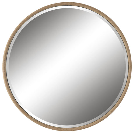 Ranchero Natural Rope Round Mirror - Light Brown by Uttermost - View 1