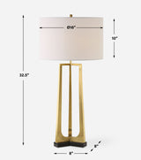 Crossroads Brass Table Lamp - Bronze by Uttermost - View 8