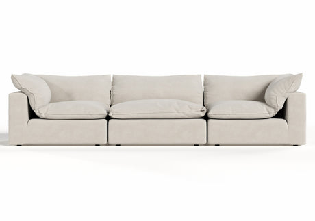 Garman - Modern Light Grey Modular Sectional Sofa-3-Piece Sectional - View Image 1