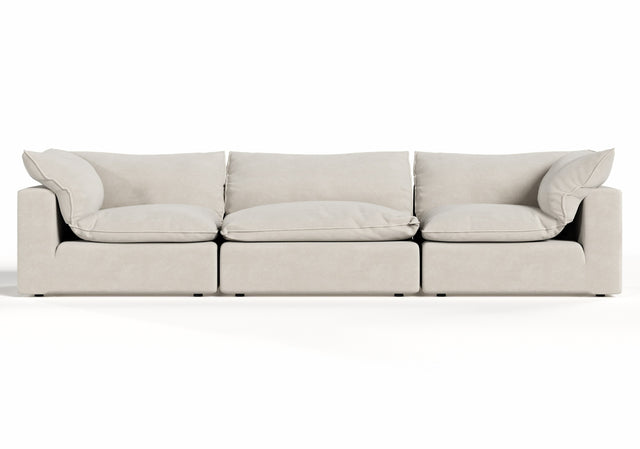 Garman - Modern Light Grey Modular Sectional Sofa-3-Piece Sectional - View Image 1