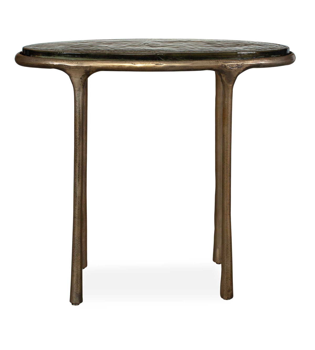 Ata Oval Accent Table Brass - Gold by Uttermost - View 1