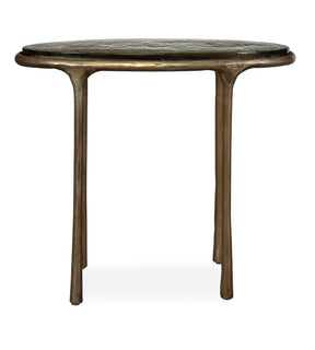 Ata Oval Accent Table Brass - Gold by Uttermost - View 1