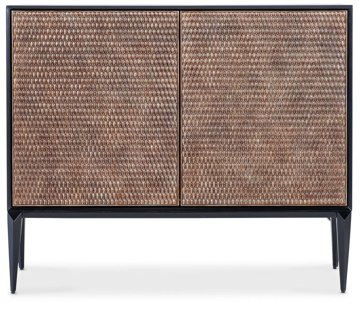 Melange Boucle Accent Chest - Black / Dark Brown by Hooker Furniture - View 4