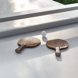 Stonewood Indoor-Outdoor Ping-Pong Dining Table White / Woodtone - Light Brown / White by Uttermost - View 10