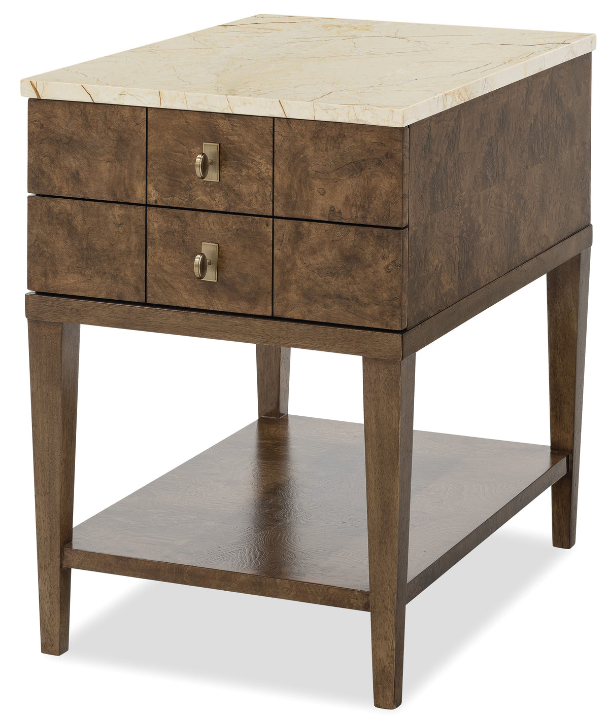 Melange Penelope Chairside Table - Dark Brown by Hooker Furniture - View 2