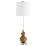 Sienna Glass Buffet Lamp Caramel - Light Brown by Uttermost - View 4