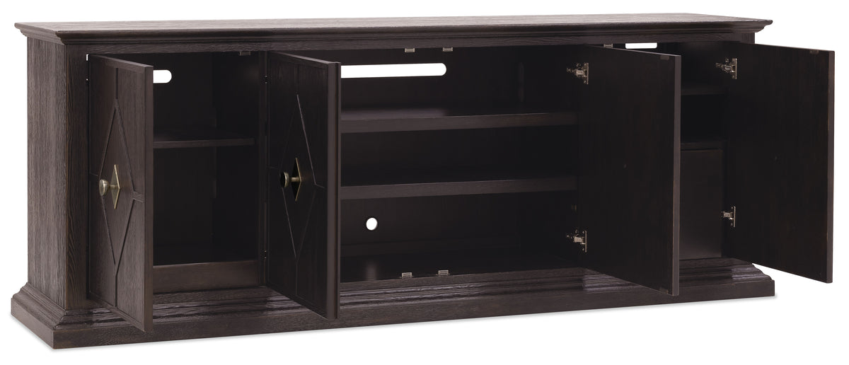 Driftwood Entertainment Credenza Burnt Timber - Dark Brown by Hooker Furniture - View 4