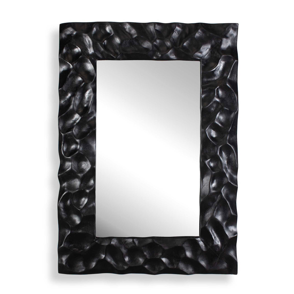 Malosi Carved Mirror - Black by Uttermost - View 1