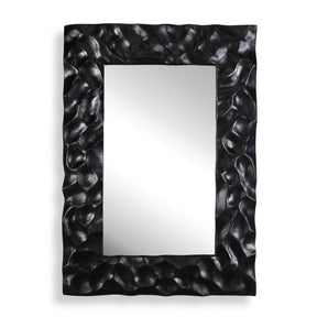 Malosi Carved Mirror - Black by Uttermost - View 1