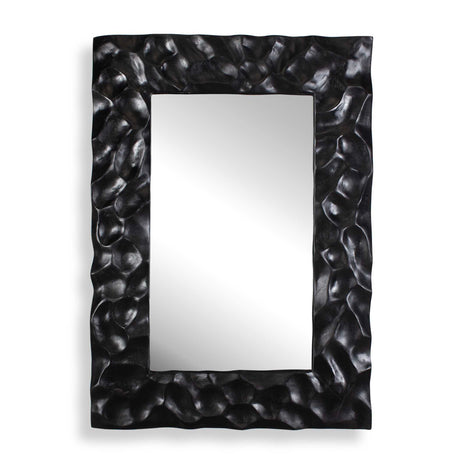Malosi Carved Mirror - Black by Uttermost - View 1